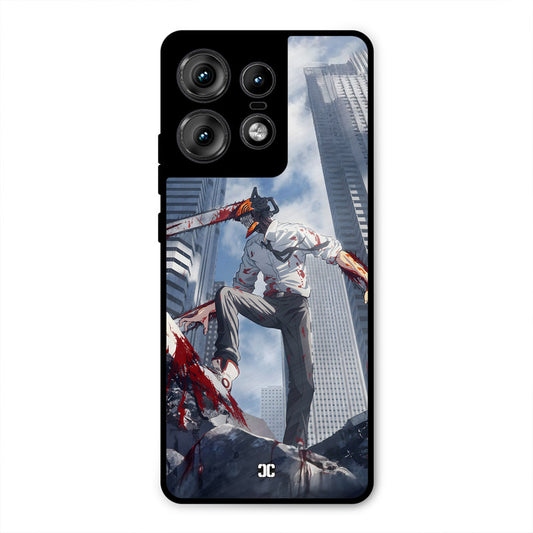 Denji Fighting Motorola Edge 50 Pro Mobile Back Cover - Anime PrintShield Case