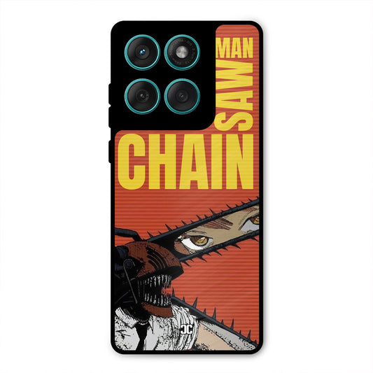 Raging Chainsaw Motorola Edge 60 Fusion Mobile Back Cover - Anime PrintShield Case