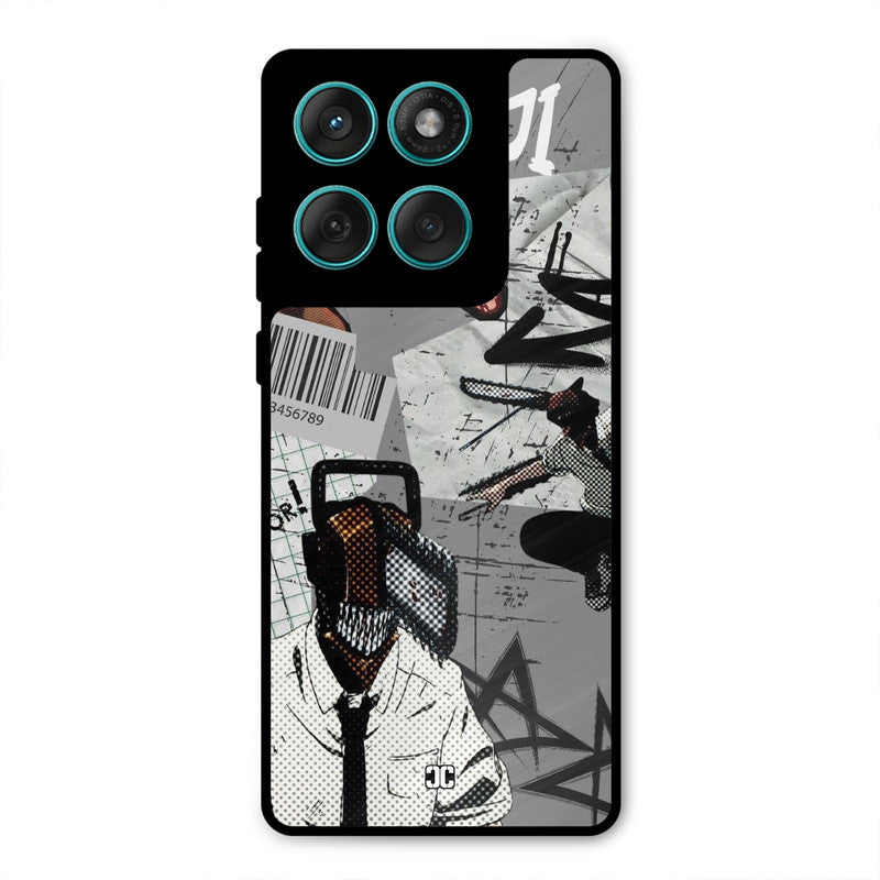 Denji Rage Motorola Edge 60 Fusion Mobile Back Cover - Anime PrintShield Case