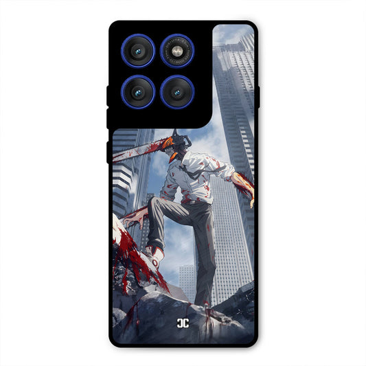 Denji Fighting Motorola Edge 60 Pro Mobile Back Cover - Anime PrintShield Case