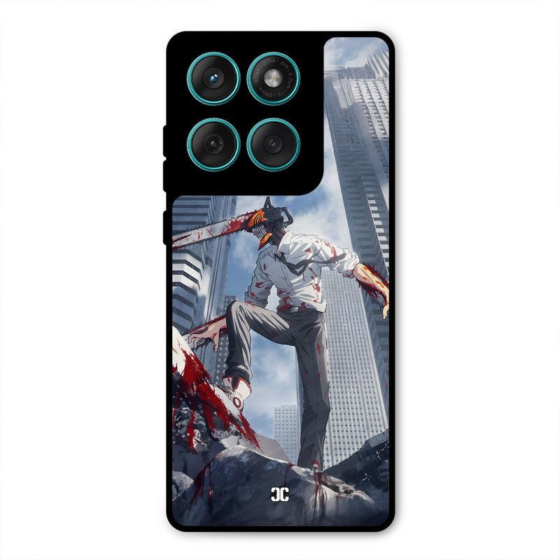 Denji Fighting Motorola Edge 60 Mobile Back Cover - Anime PrintShield Case