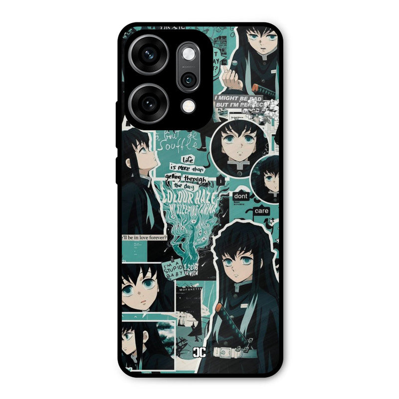 Muichiro Thoughts Oppo Reno 14 Pro Mobile Back Cover - Anime PrintShield Case