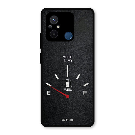Music Fuel Redmi 12c Mobile Back Cover - Typography PrintShield Case