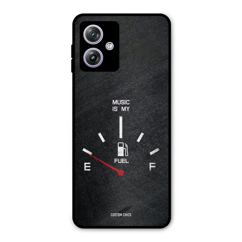 Music Fuel Moto G54 Mobile Back Cover - Typography PrintShield Case
