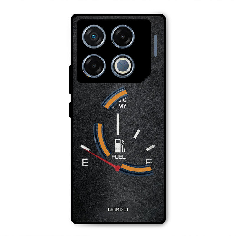 Music Fuel Infinix GT 20 Pro Mobile Back Cover - Typography PrintShield Case