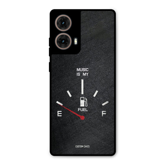 Music Fuel Moto G85 Mobile Back Cover - Typography PrintShield Case