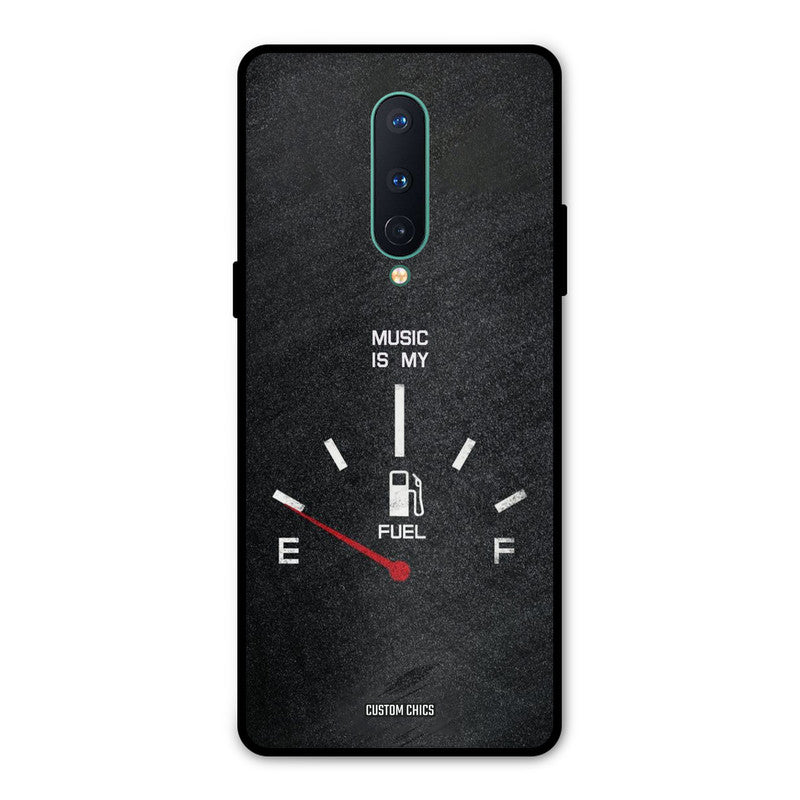 Music Fuel Oneplus 8 Mobile Back Cover - Typography PrintShield Case
