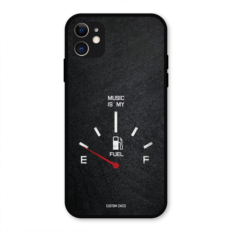 Music Fuel iPhone 11 Mobile Back Cover - Typography PrintShield Case