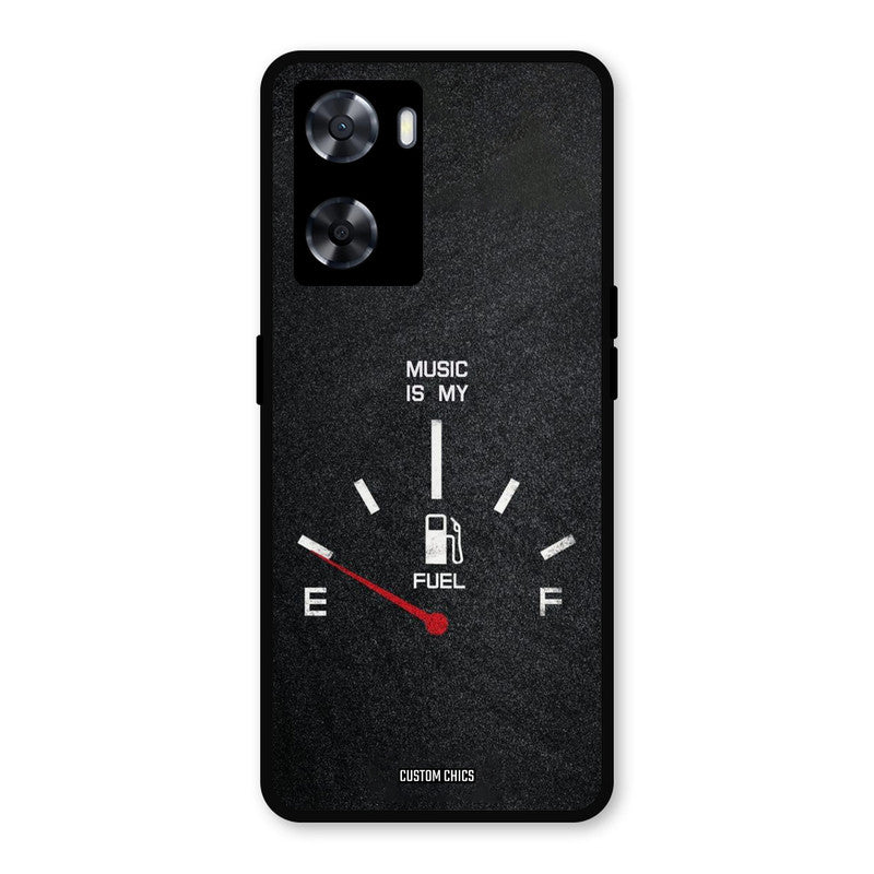 Music Fuel Oppo A57 2022 Mobile Back Cover - Typography PrintShield Case