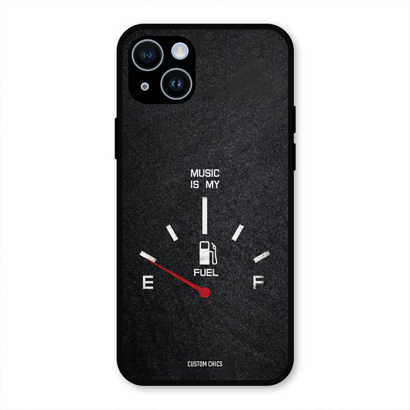 Music Fuel iPhone 14 Plus Mobile Back Cover - Typography PrintShield Case
