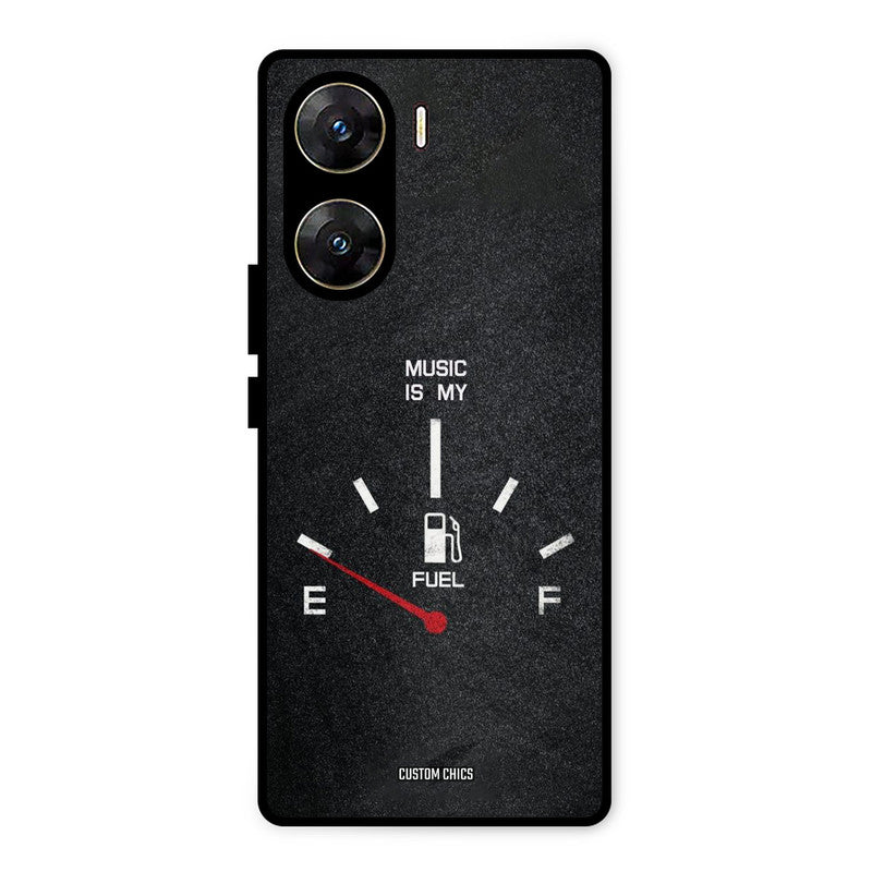 Music Fuel Vivo V29e Mobile Back Cover - Typography PrintShield Case