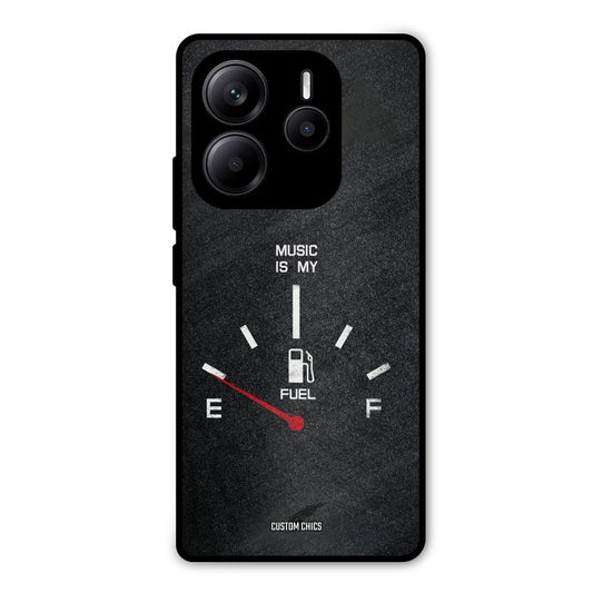 Music Fuel Redmi Note 14 Mobile Back Cover - Typography PrintShield Case