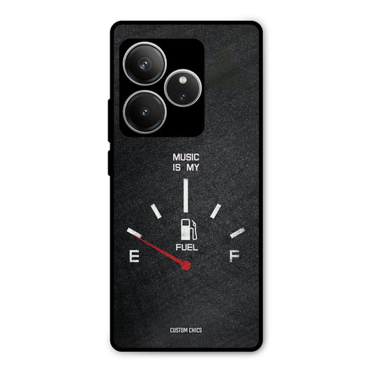 Music Fuel Realme GT 6 Mobile Back Cover - Typography PrintShield Case