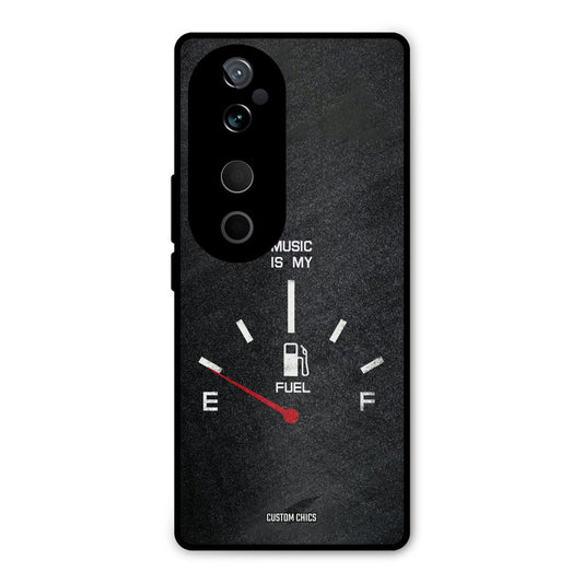 Music Fuel Vivo V40 Mobile Back Cover - Typography PrintShield Case