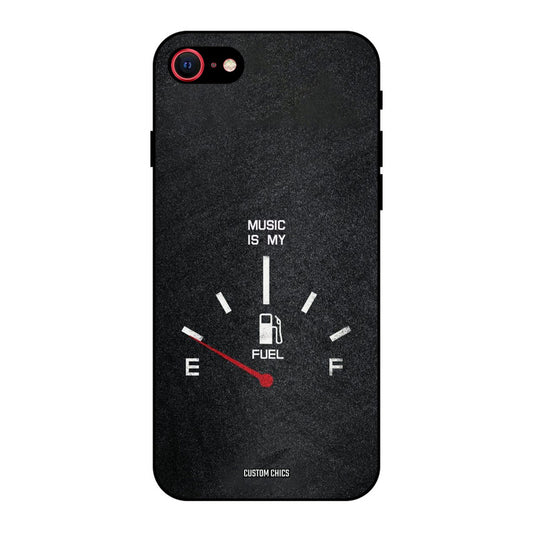 Music Fuel iPhone SE 2020 Mobile Back Cover - Typography PrintShield Case