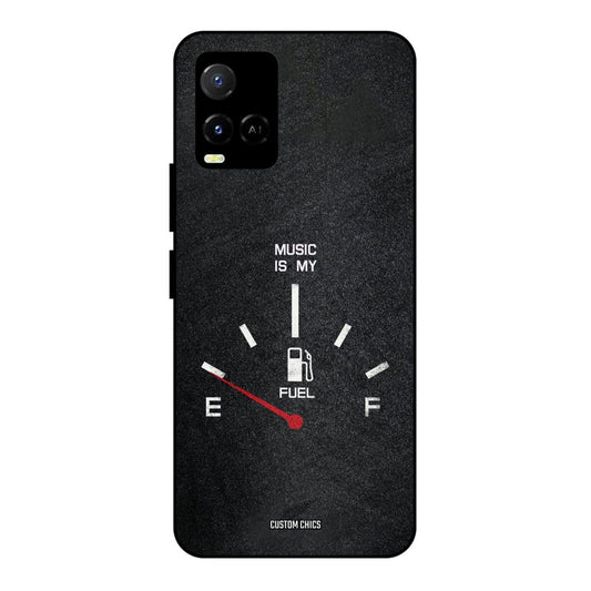 Music Fuel Vivo Y33s Mobile Back Cover - Typography PrintShield Case