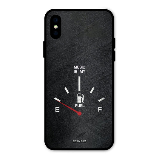 Music Fuel iPhone X Mobile Back Cover - Typography PrintShield Case