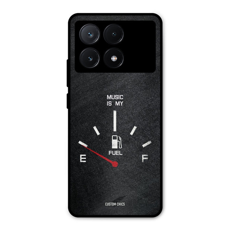 Music Fuel Poco X6 Pro Mobile Back Cover - Typography PrintShield Case