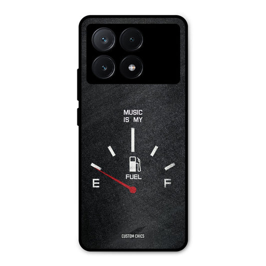 Music Fuel Poco X6 Pro Mobile Back Cover - Typography PrintShield Case
