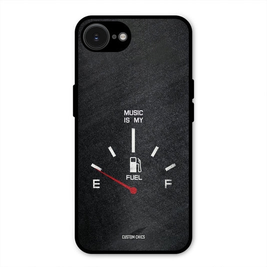 Music Fuel iPhone 16e Mobile Back Cover - Typography PrintShield Case