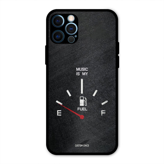 Music Fuel iPhone 12 Pro Mobile Back Cover - Typography PrintShield Case