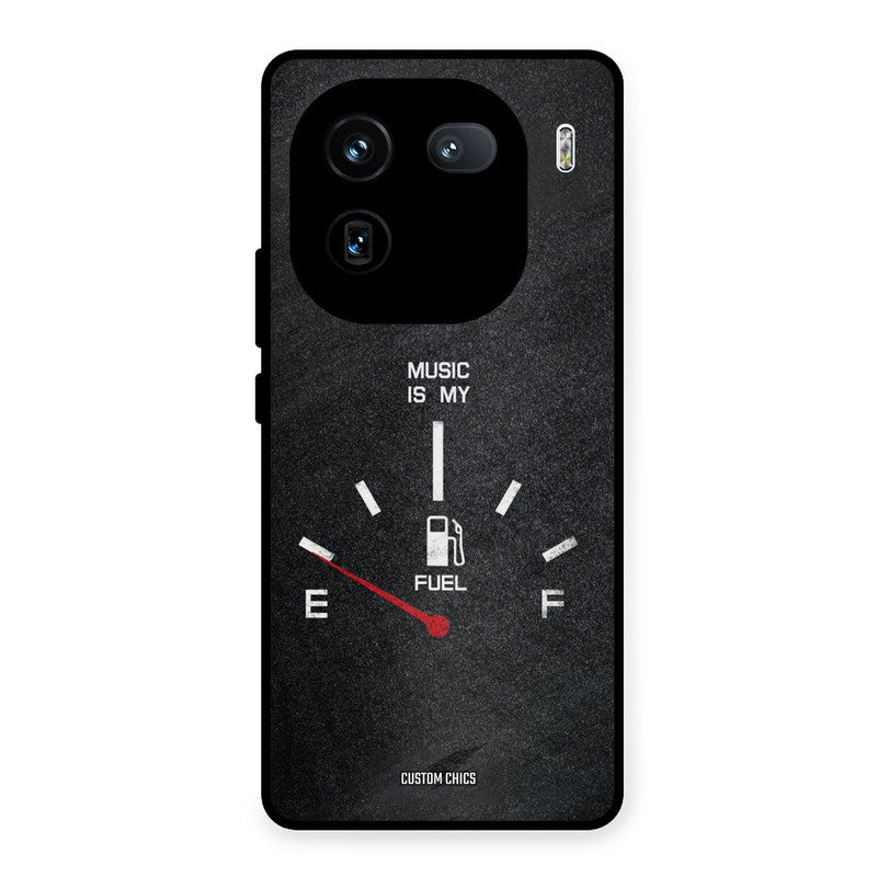 Music Fuel iQOO 12 Mobile Back Cover - Typography PrintShield Case