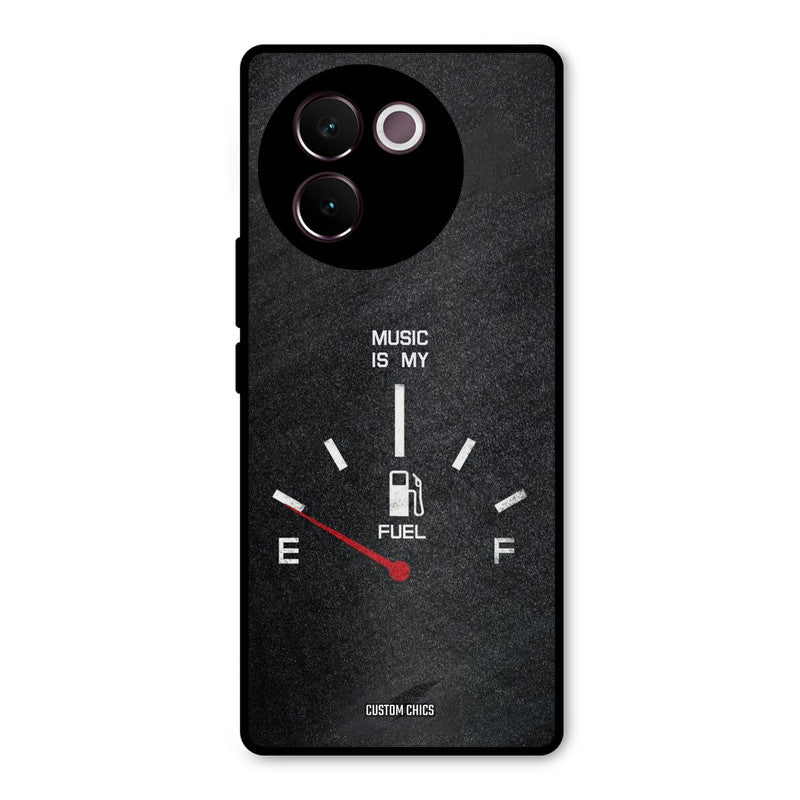 Music Fuel Vivo V30e Mobile Back Cover - Typography PrintShield Case