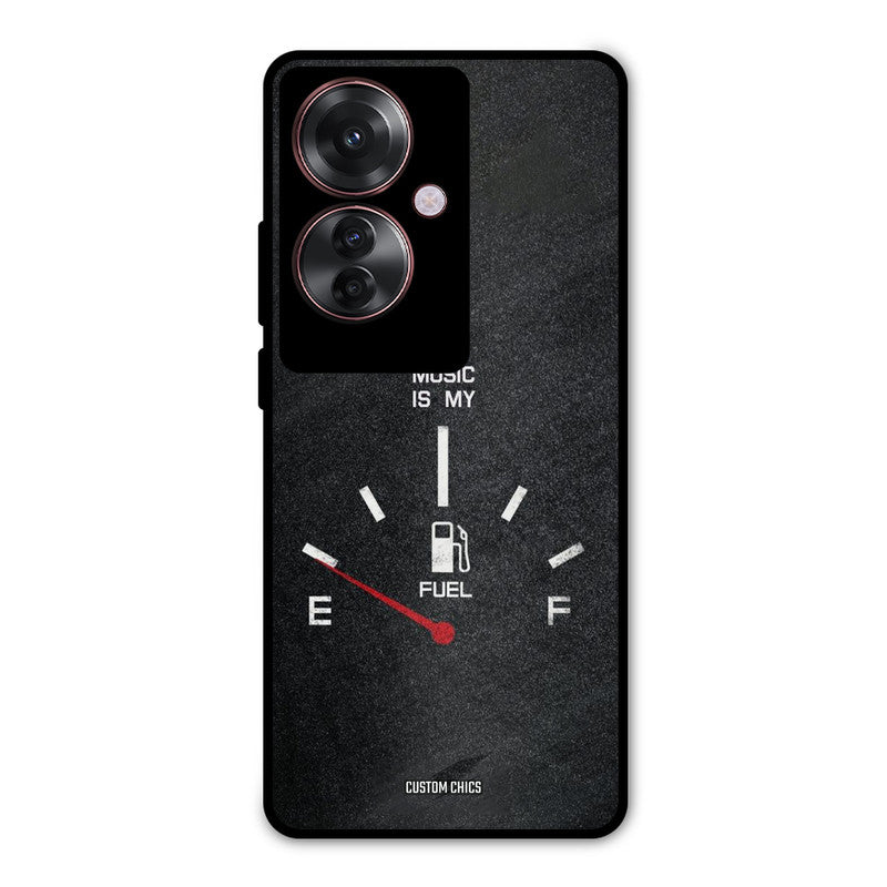 Music Fuel Oppo F25 Pro Mobile Back Cover - Typography PrintShield Case