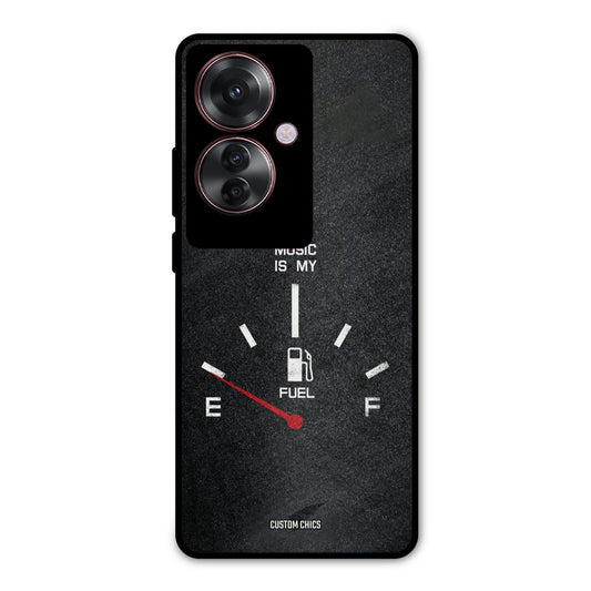 Music Fuel Oppo F25 Pro Mobile Back Cover - Typography PrintShield Case