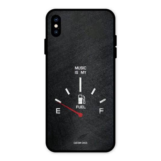 Music Fuel iPhone XS Max Mobile Back Cover - Typography PrintShield Case