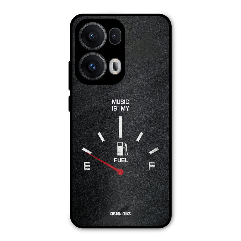 Music Fuel Oppo Reno 13 Pro 5G Mobile Back Cover - Typography PrintShield Case