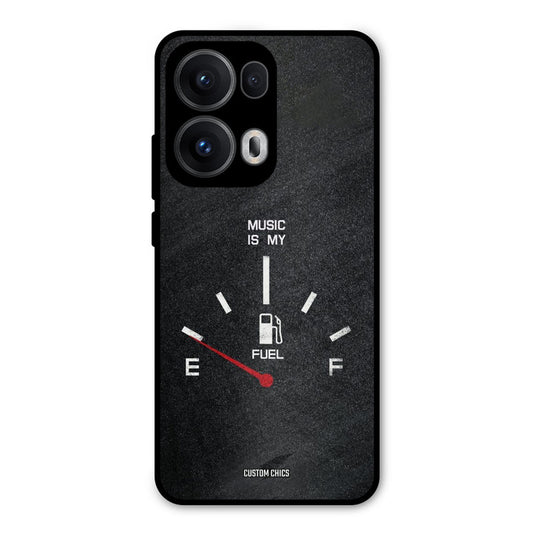 Music Fuel Oppo Reno 13 Pro 5G Mobile Back Cover - Typography PrintShield Case