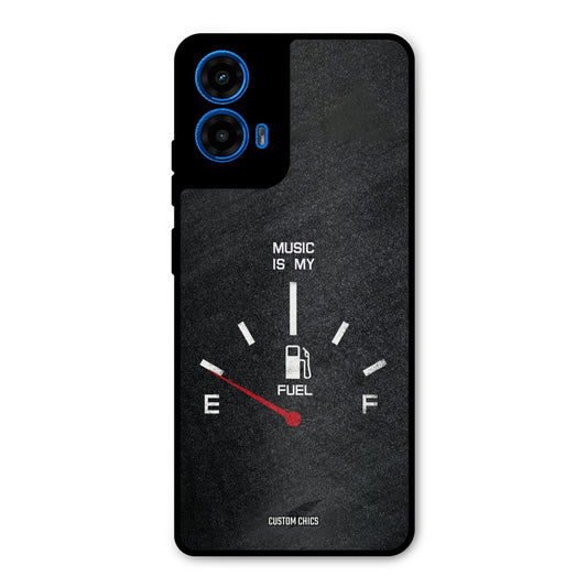 Music Fuel Moto G45 Mobile Back Cover - Typography PrintShield Case