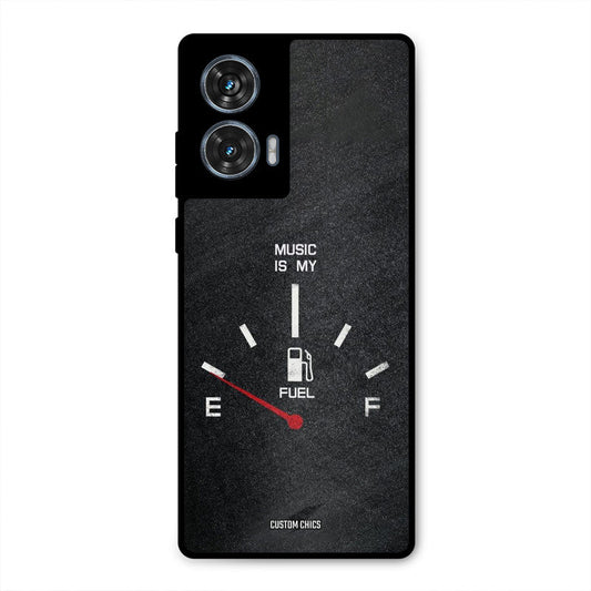 Music Fuel Moto G96 Mobile Back Cover - Typography PrintShield Case
