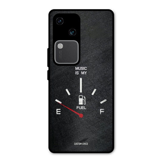 Music Fuel Vivo V30 Mobile Back Cover - Typography PrintShield Case