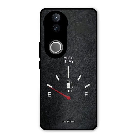 Music Fuel Vivo V50 Mobile Back Cover - Typography PrintShield Case