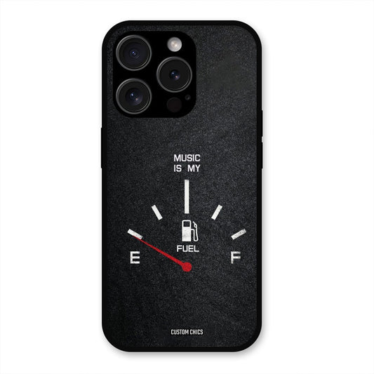 Music Fuel iPhone 15 Pro Max Mobile Back Cover - Typography PrintShield Case