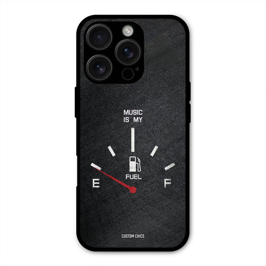 Music Fuel iPhone 16 Pro Max Mobile Back Cover - Typography PrintShield Case