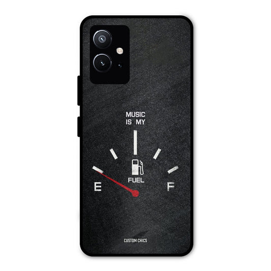 Music Fuel Vivo Y75 5G Mobile Back Cover - Typography PrintShield Case