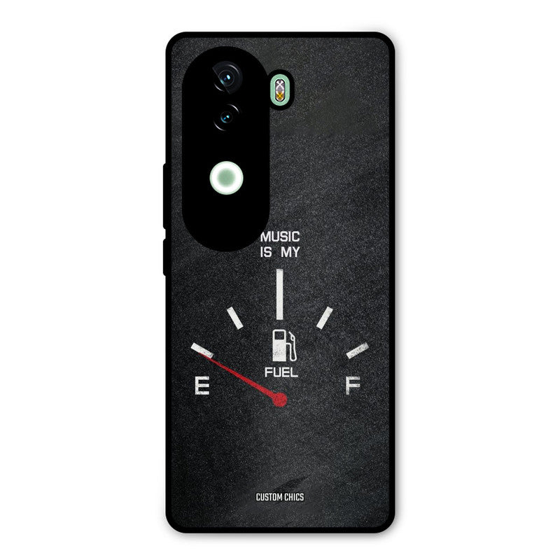 Music Fuel Vivo V40e Mobile Back Cover - Typography PrintShield Case