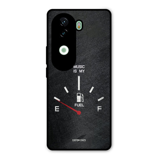 Music Fuel Vivo V40e Mobile Back Cover - Typography PrintShield Case