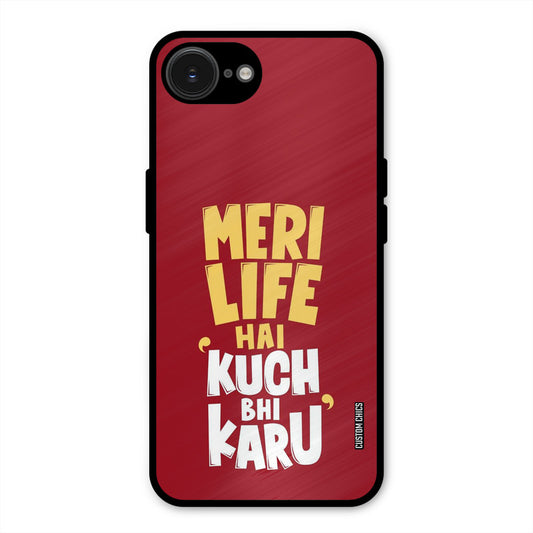 My Life iPhone 16e Mobile Back Cover - Typography PrintShield Case