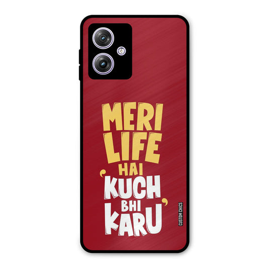 My Life Moto G54 Mobile Back Cover - Typography PrintShield Case