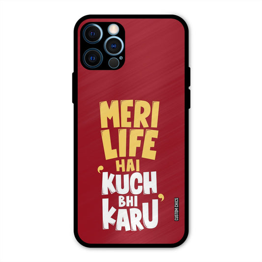 My Life iPhone 12 Pro Mobile Back Cover - Typography PrintShield Case