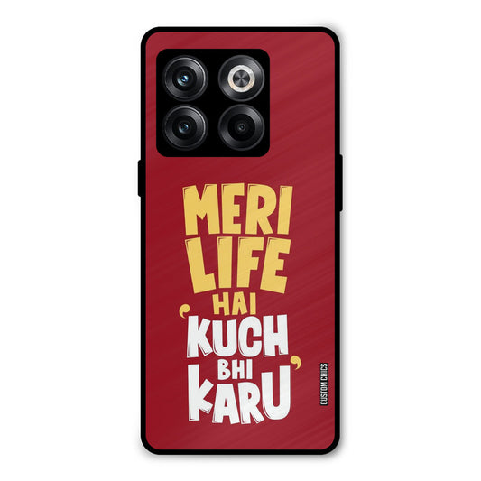 My Life Oneplus 10T Mobile Back Cover - Typography PrintShield Case