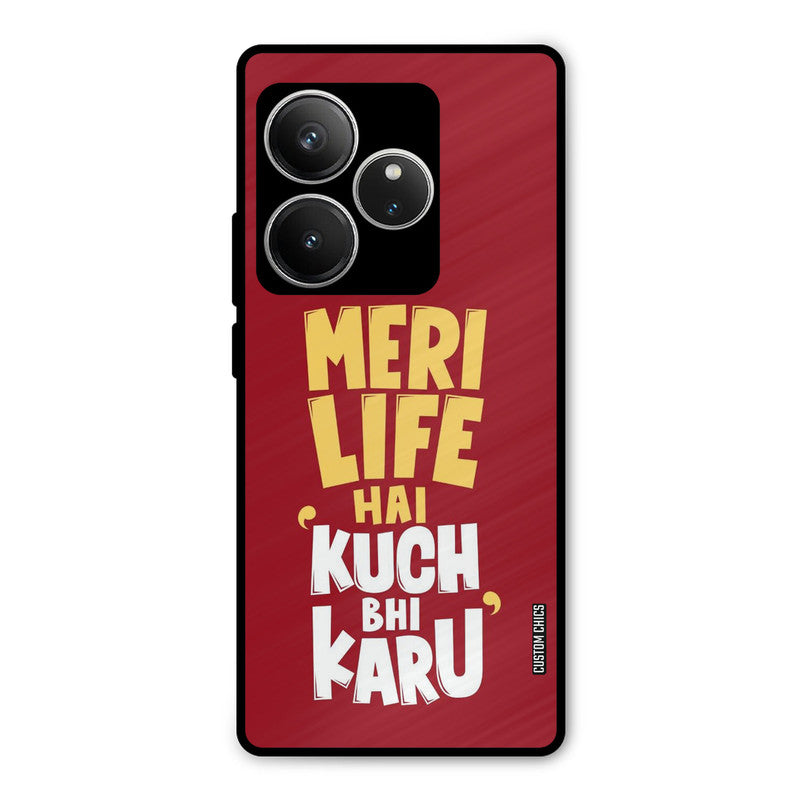 My Life Realme GT 6 Mobile Back Cover - Typography PrintShield Case