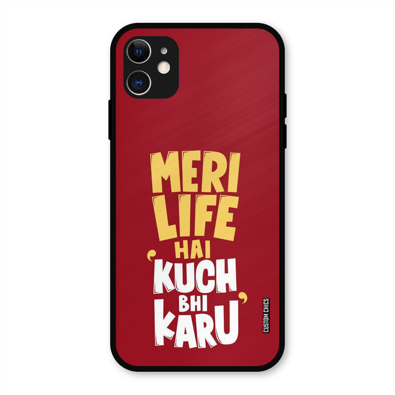 My Life iPhone 11 Mobile Back Cover - Typography PrintShield Case