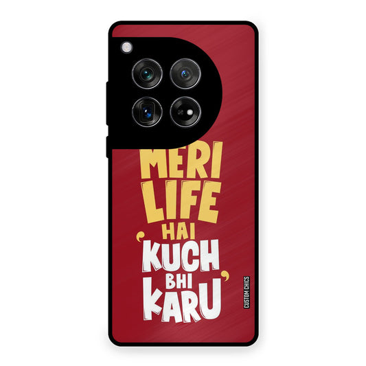 My Life OnePlus 12 Mobile Back Cover - Typography PrintShield Case