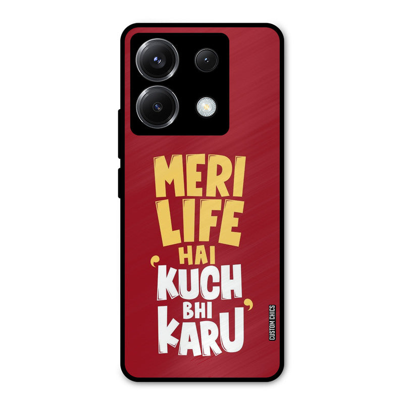My Life Poco X6 Mobile Back Cover - Typography PrintShield Case