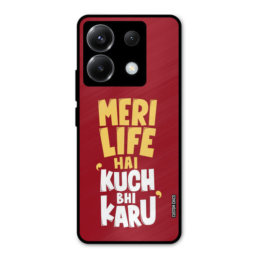 My Life Poco X6 Mobile Back Cover - Typography PrintShield Case